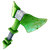 Ascia pesante in smeraldo
